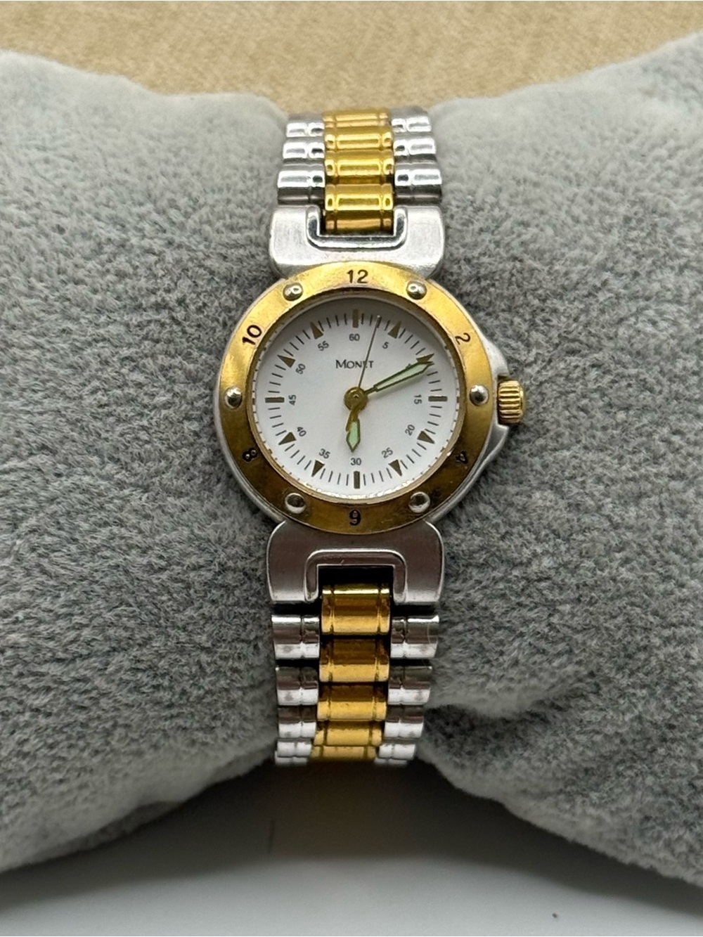 vintage Monet woman’s Two-Tone Gold & Silver Women's Watch